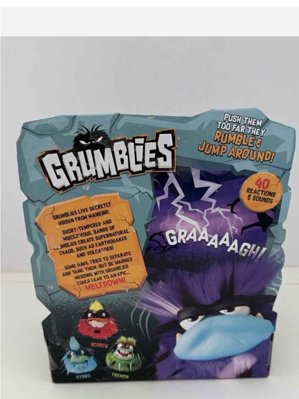 Grumblies-Bolt plush interactive toy
